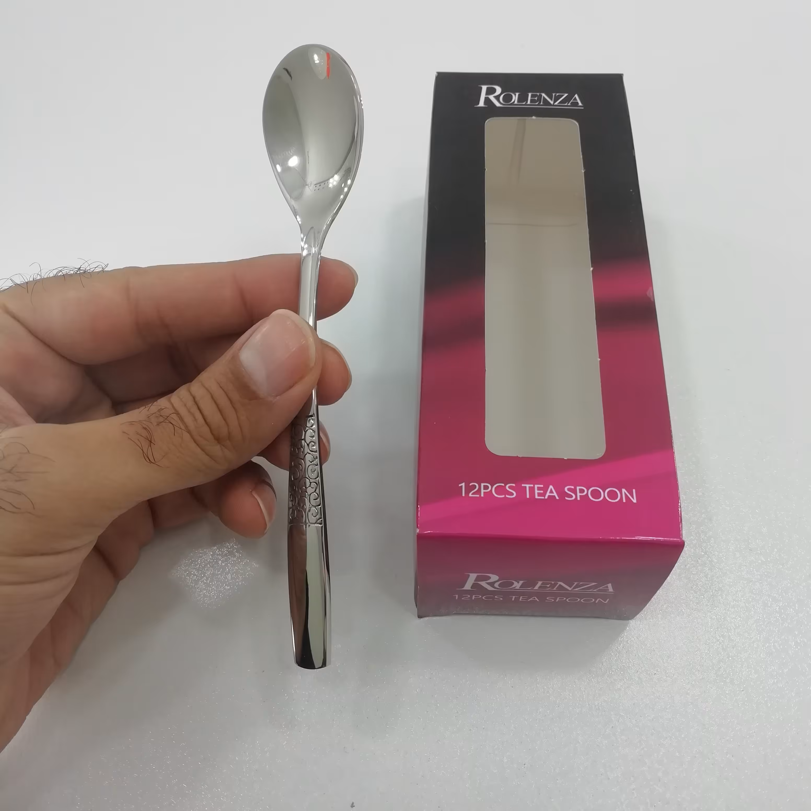 قاشق مربا خوری استیل ضد زنگ رولنزا ROLENZA بسته 12 عددی کد 56