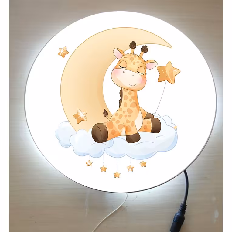 چراغ خواب کودک طرح بچه زرافه بامزه کد32 (پس کرایه)