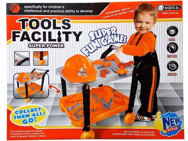 میز ابزار چرخدار 14تکه کد36778