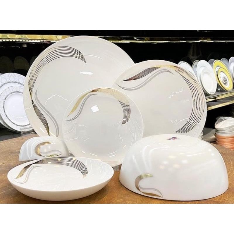 ارکوپال 26 پارچه طرح شمل طلایی گرد  کد 13