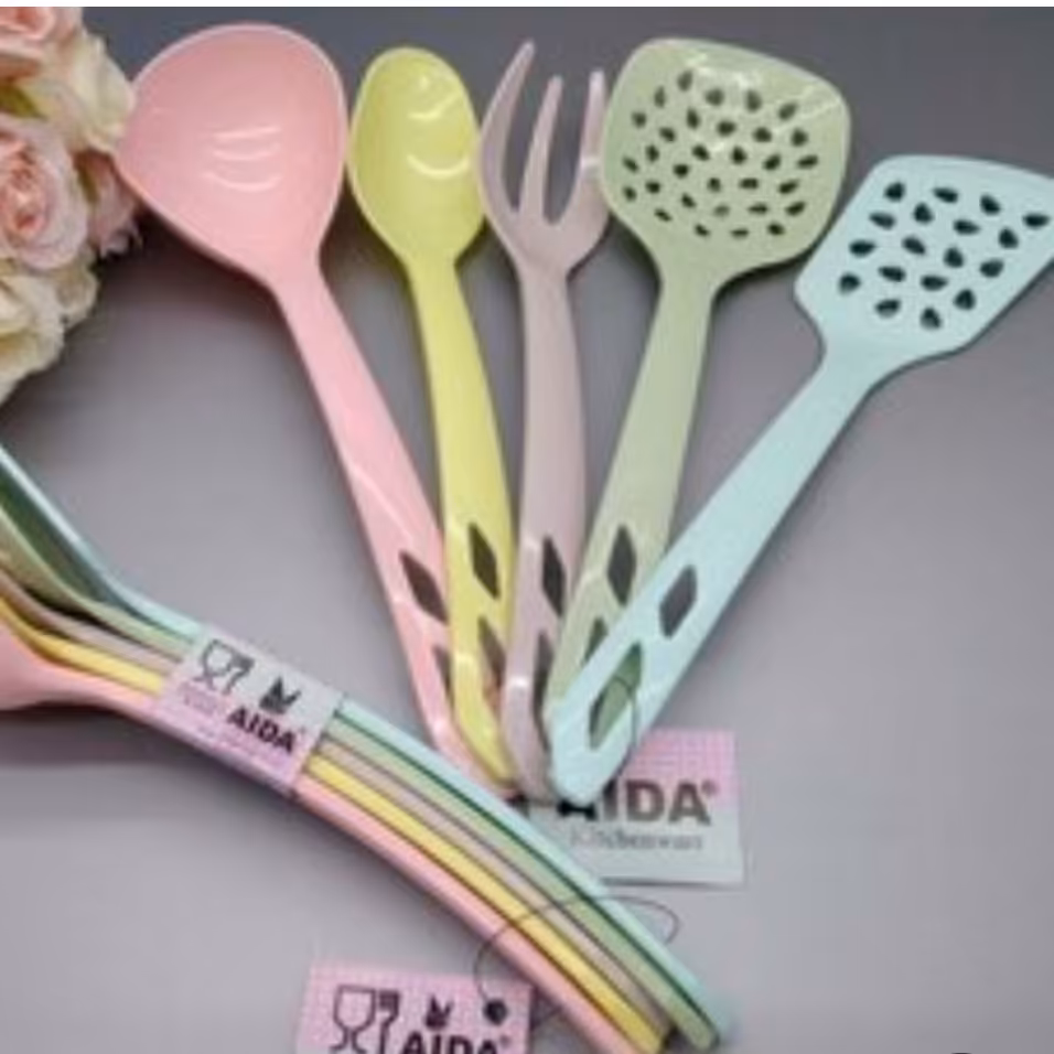 کفگیرملاقه 5تیکه پاستیلی