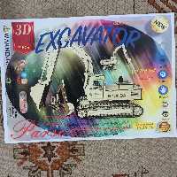 پازل چوبی سه بعدی بزرگ طرح بیل مکانیکی354تیکه-جورچین