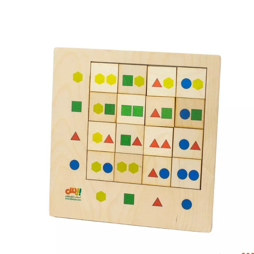 پازل هوش 16 قطعه طرح سودوکو بیس