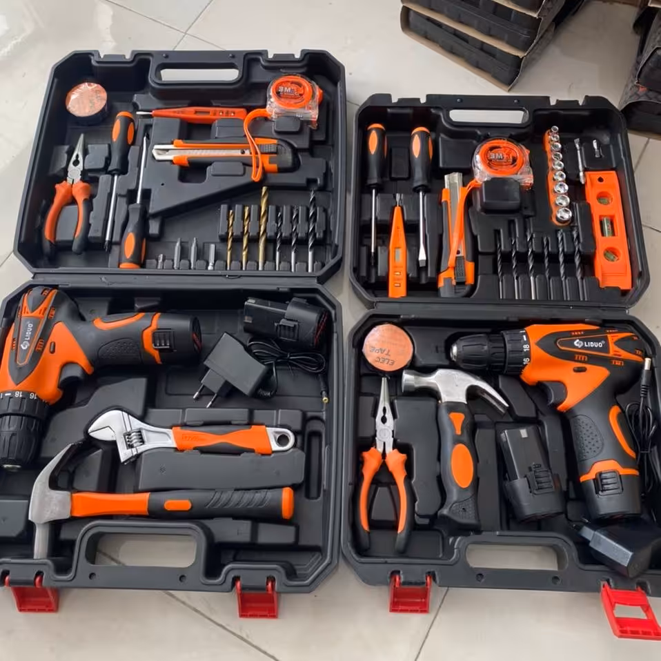 دریل شارژی دو باتری برند لیدو مدل 28010