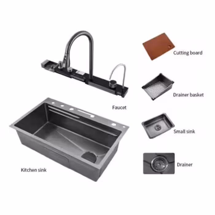 سینک پیانویی آبشاری 5 کلید سیتی مارکت ولومی