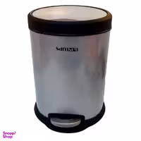 سطل زباله 5 لیتری پدالی سام ست مدل Metallic silver