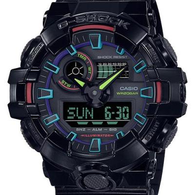ساعت مچی مردانه G-SHOCK کاسیو
مدل GA-700RGB-1ADR