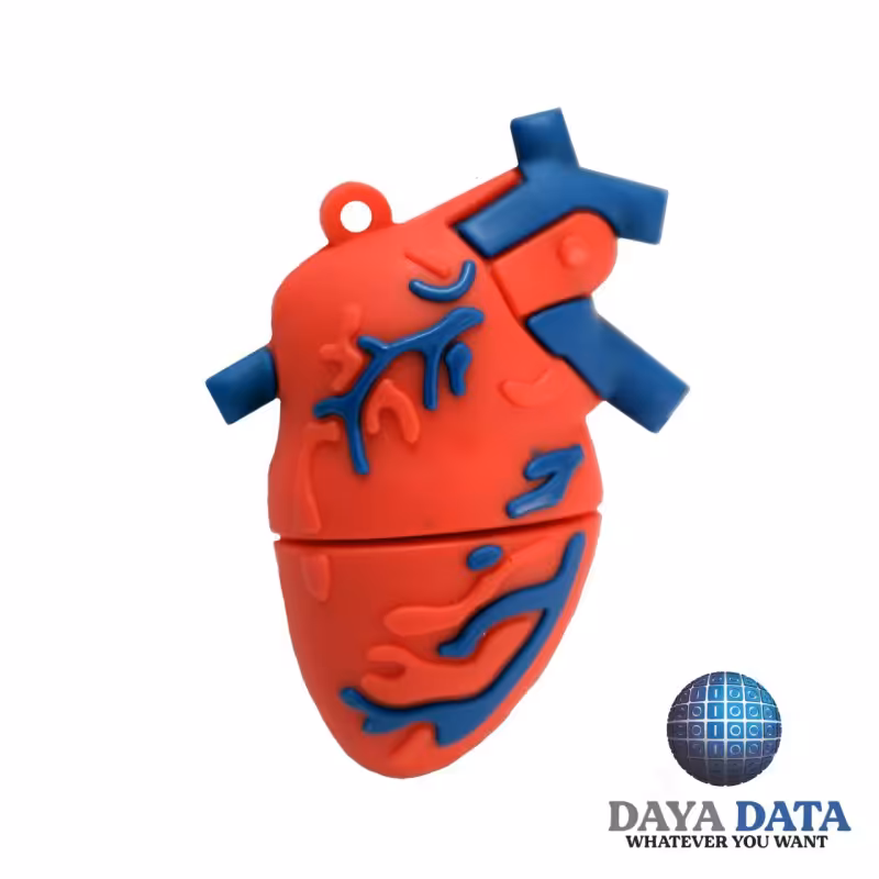فلش مموری فانتزی  دایا  دیتا  طرح قلب انسان  مدلPF1099-7 ظرفیت128GB -USB2  