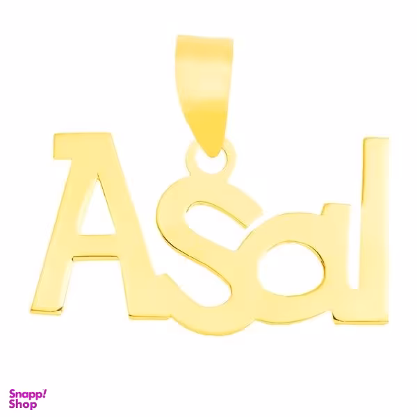 آویز گردنبند طلا 18 عیار زنانه شمیم گلد گالری طرح اسم عسل کد UN073