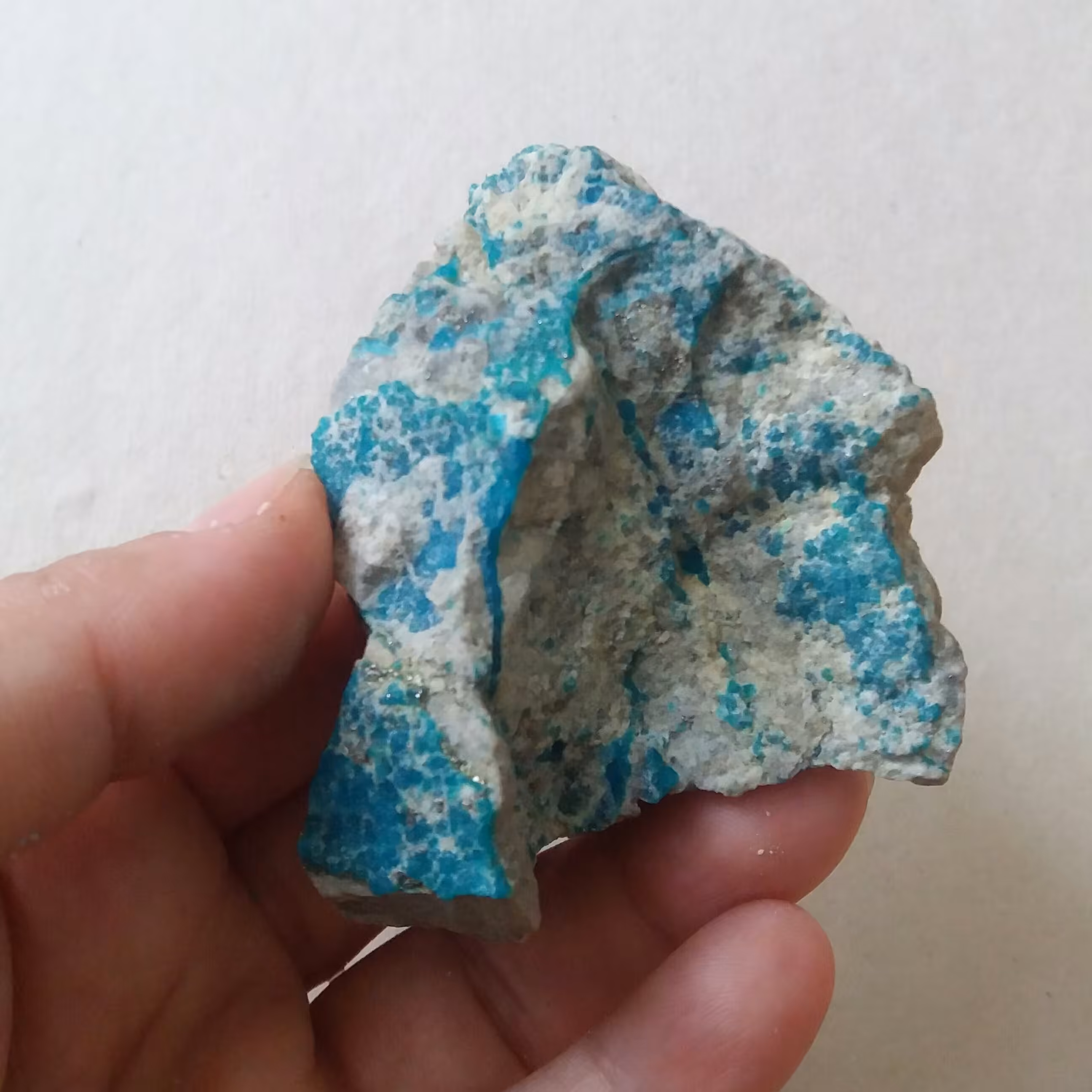 سنگ فیروزه اصل سنگ فیروزه  از معدن کرمان کلکسیونی و کمیاب با خواص بسیار سنگ فیروزه