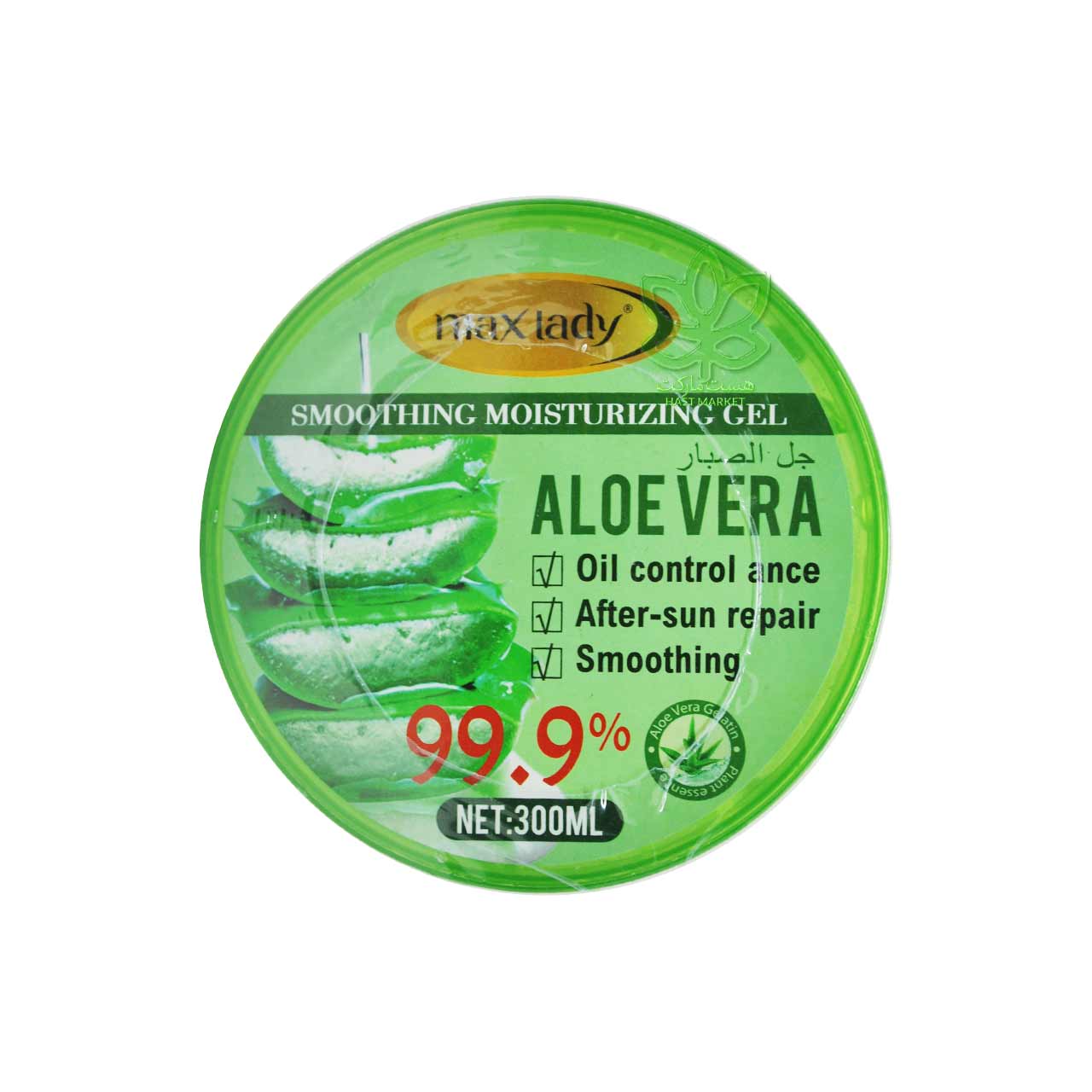 ژل بدن مرطوب کننده ( آبرسان ) آلوئه ورا 300 میل مکس لیدی - max lady