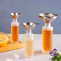 قيف استيل 3سايز کاج سفيد B4407