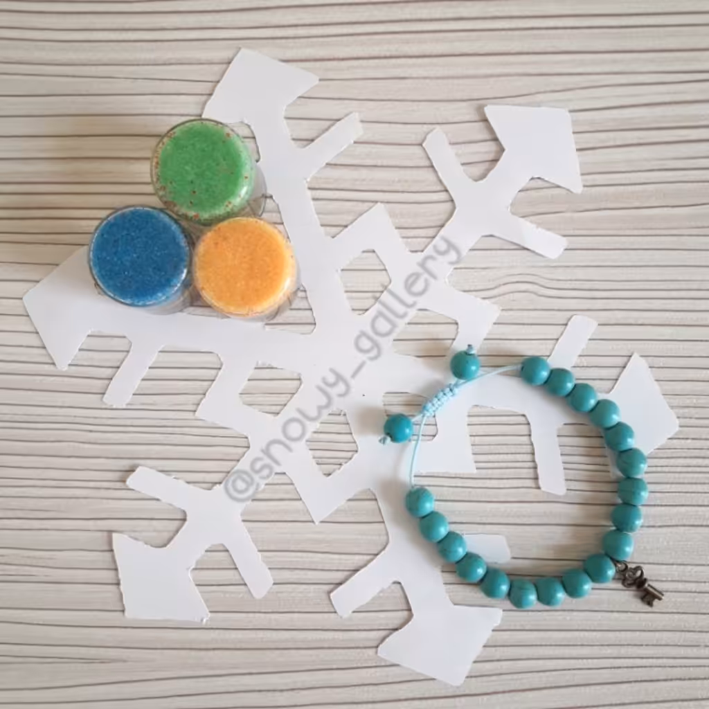 دستبند مهره ای فیروزه ای