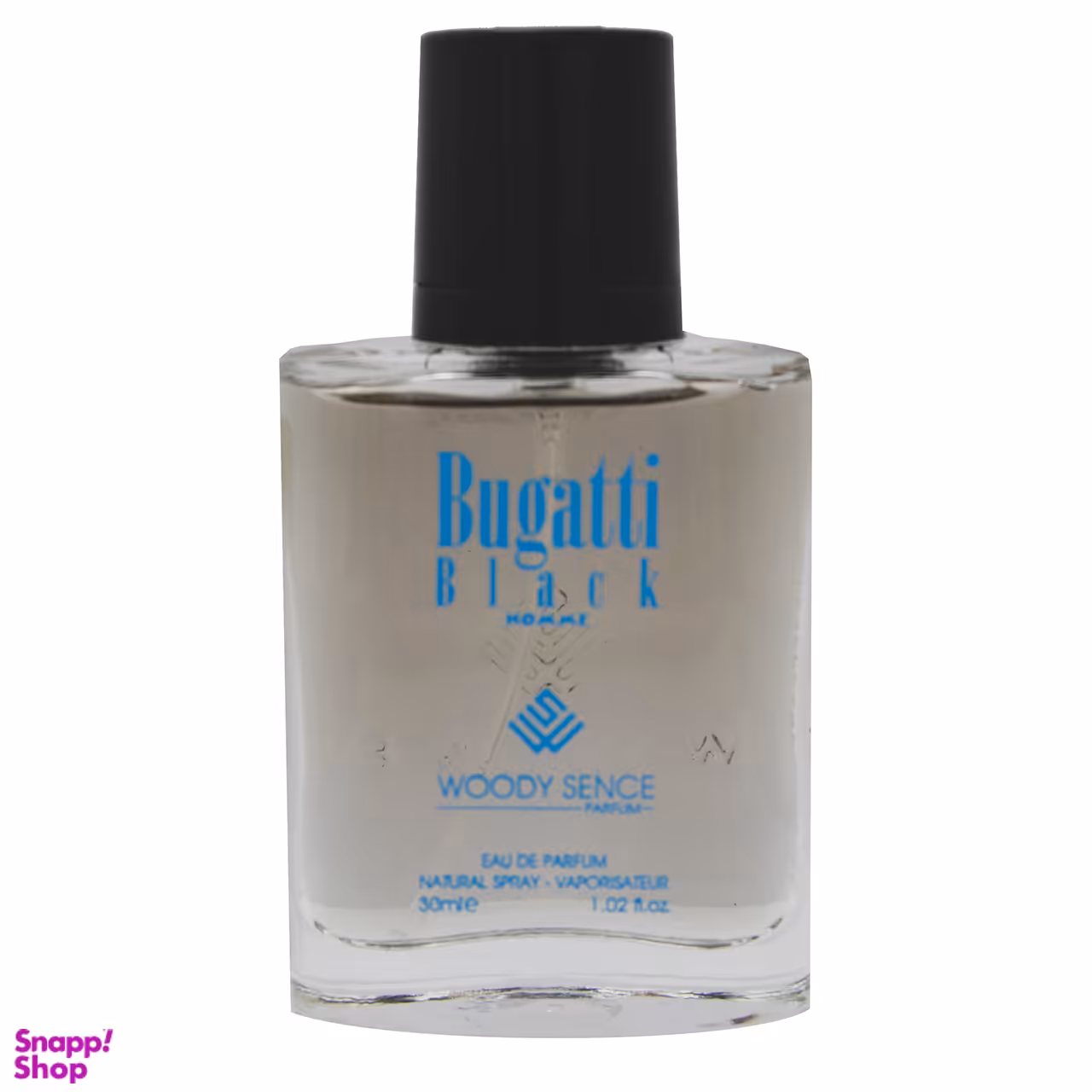 عطر جیبی مردانه وودی سنس مدل Bugatti Black حجم 30 میلی لیتر