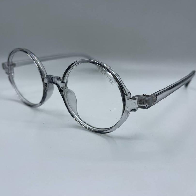 عینک زیبایی با قابلیت طبی کردن سوارسکی قابل استفاده در شب و مهمانی ها رنگ مشکی شیشه ایی کریستالی