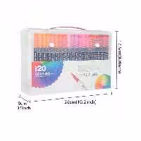 ماژیک و روان نویس نوک نمدی 120 رنگ مدل 001-120