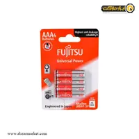 باتری نیم قلمی فوجیتسو آلکالاین بسته 4 عددی مدل FUJ-0315-4