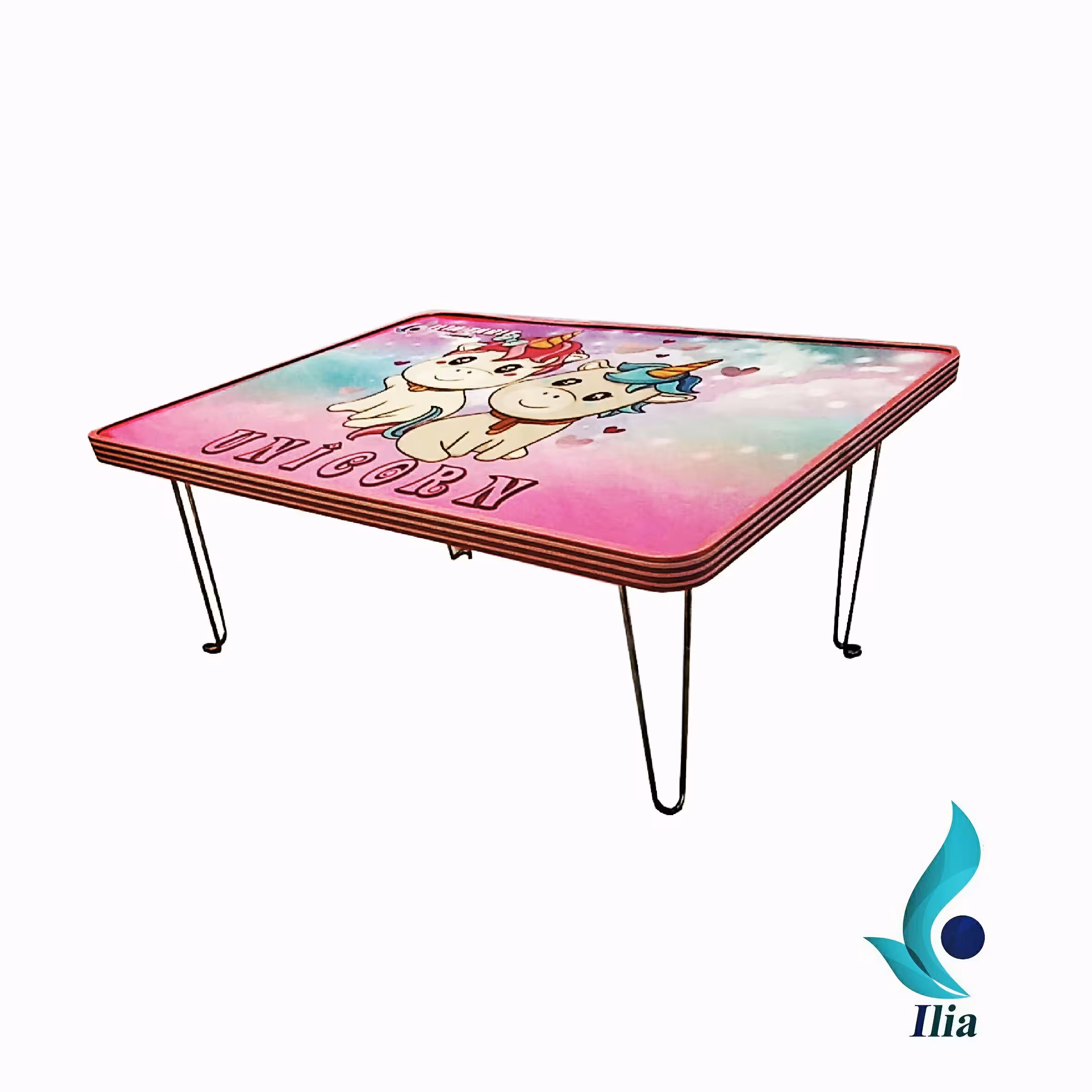 میز تحریر تاشو طرح یونیکورن 