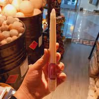 شمع قلمی سفید 20 سانتی برند های لوکس (hilux candle) 
