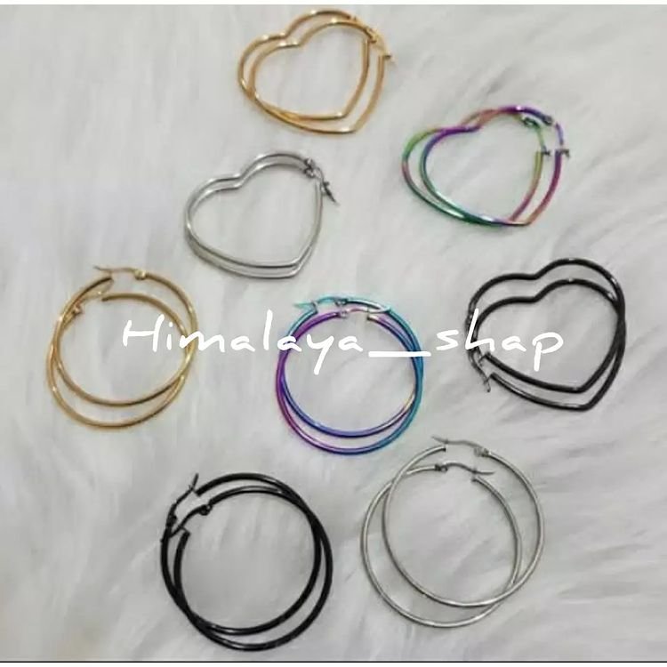 گوشواره ، گوشواره قلبی، گوشواره مثلثی، گوشواره حلقه ای