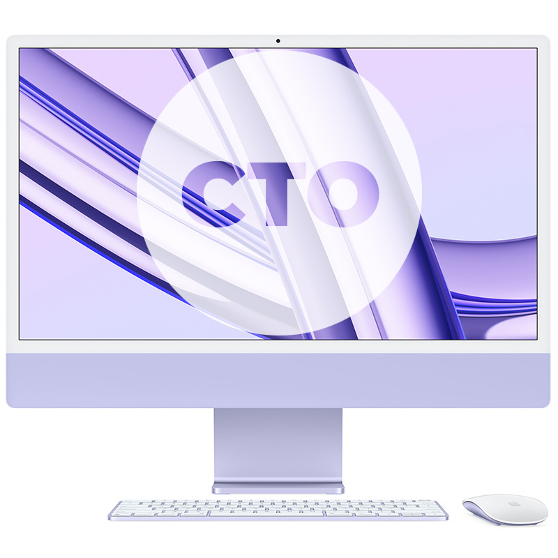 آی مک 24 اینچ M3 کاستوم پردازنده 8core - 10core حافظه رم 16 گیگابایت ظرفیت 2 ترابایت SSD بنفش Z19P0001V - Hiapple.ir