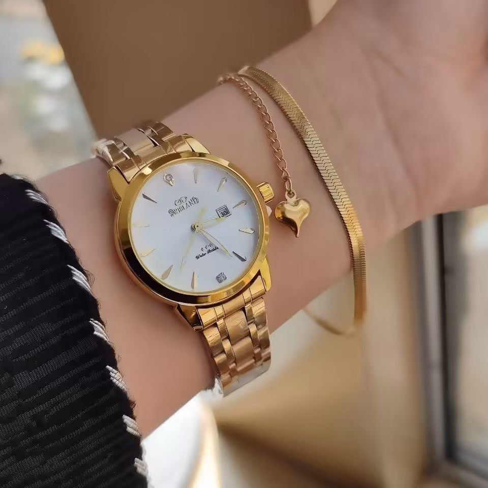 ست ساعت و دستبند زنانه سویسلند 