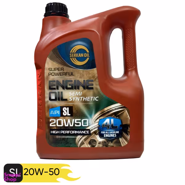 روغن موتور خودرو سرکان مدل 20W-50 SL حجم 4 لیتر