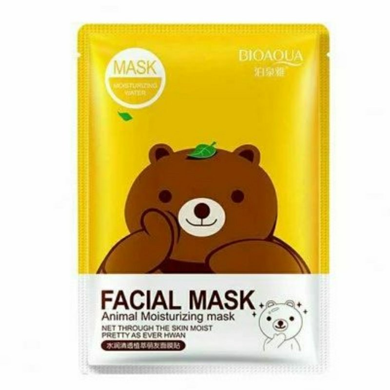 ماسک آبرسان ورقه ای صورت چای سبز با ظاهر خرس بیواکوا