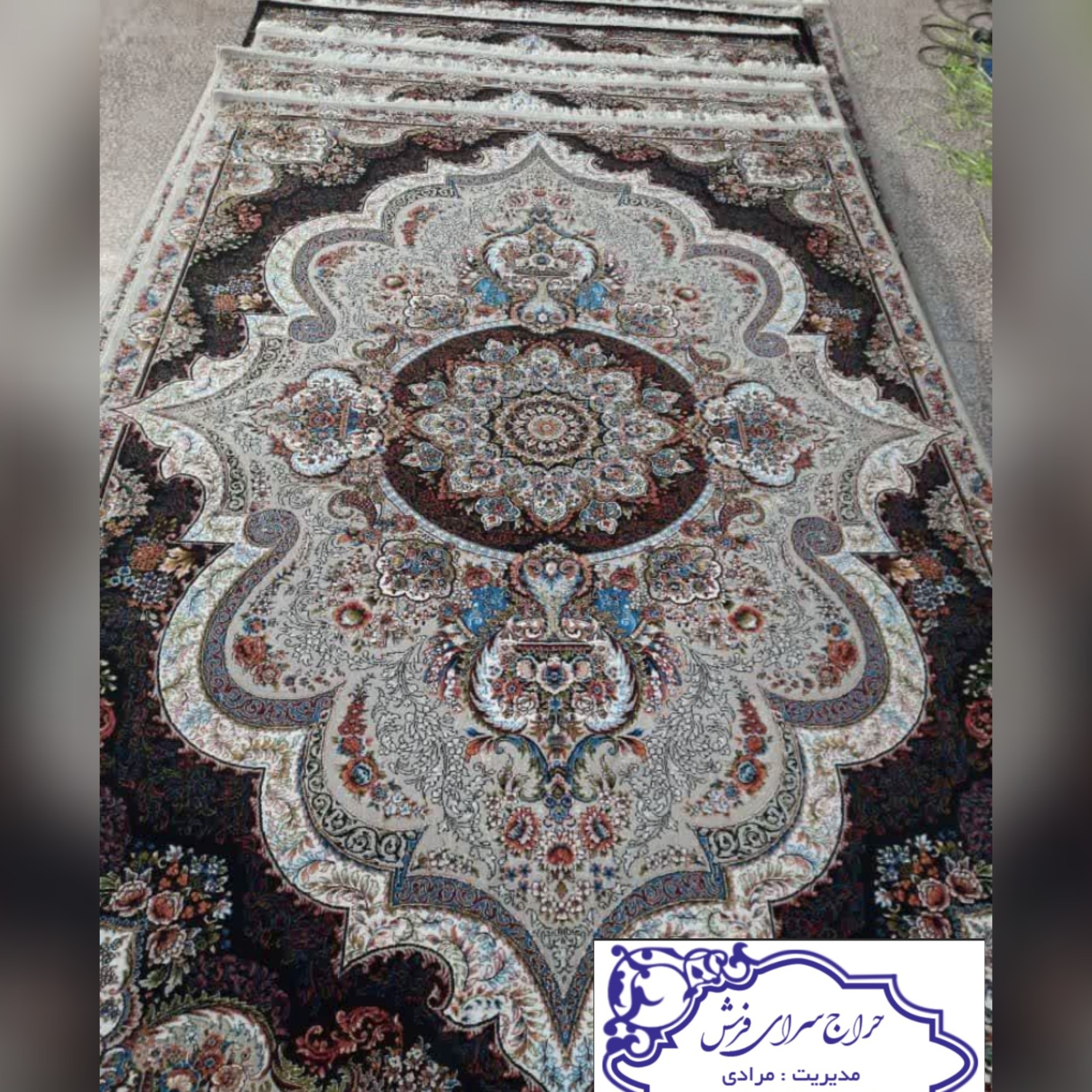فرش شهیاد 12متری 700شانه تراکم 2100 نخ اکرلیک کیفیت عالی 8رنگ