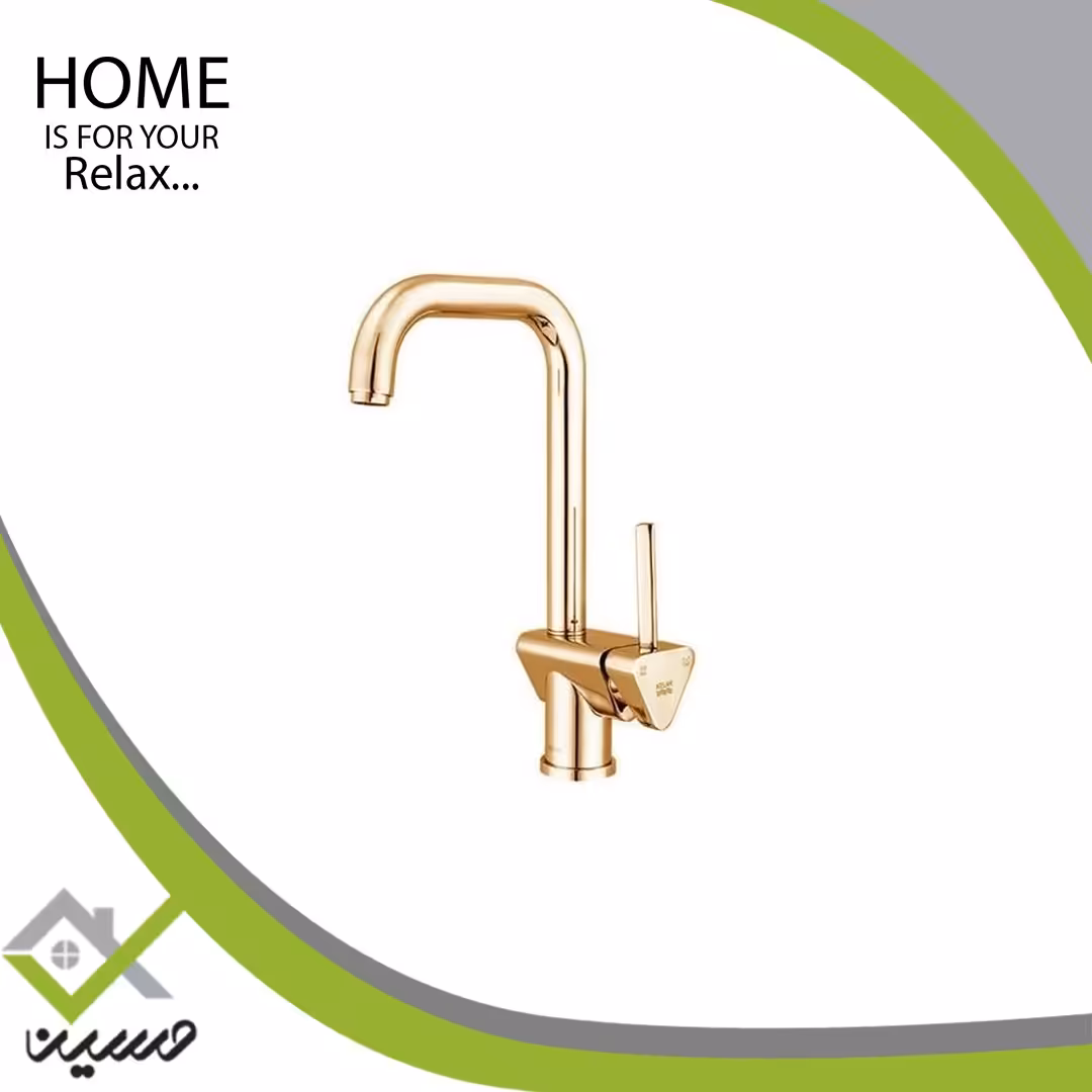 شیر سینک کلار مدل برمودا طلایی(هزینه ارسال پس کرایه است)