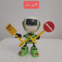 ماکت ربات متحرک صدا دار فلزی فروشگاه گالری مدل