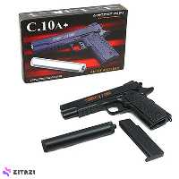 ایرسافت گان - کلت فلزی مدل  C.10A - ساچمه‌ای با برد 45 متر