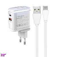 شارژر دیواری 25 وات سیبراتون مدل SW2225C PD به همراه کابل USB-C