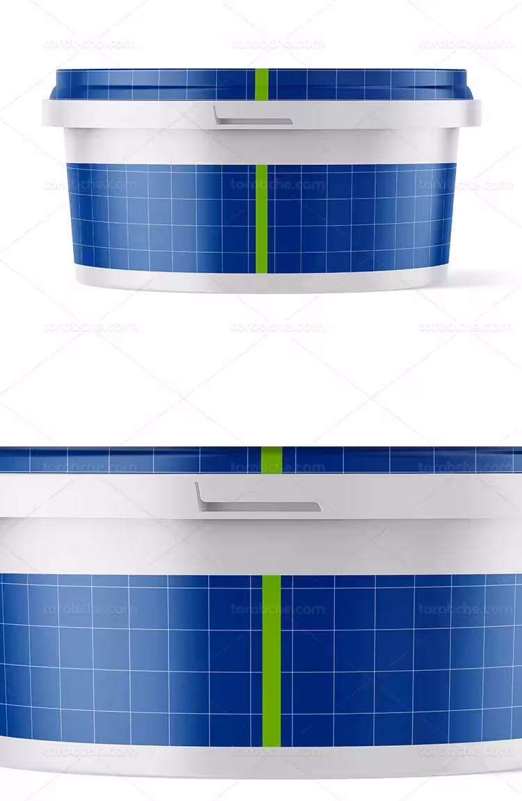 موکاپ سطل ماست کوچک | گرافیک با طعم تربچه