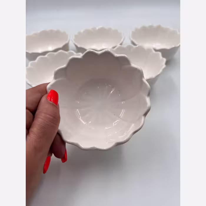 پیاله 6 عددی طرح گل 
