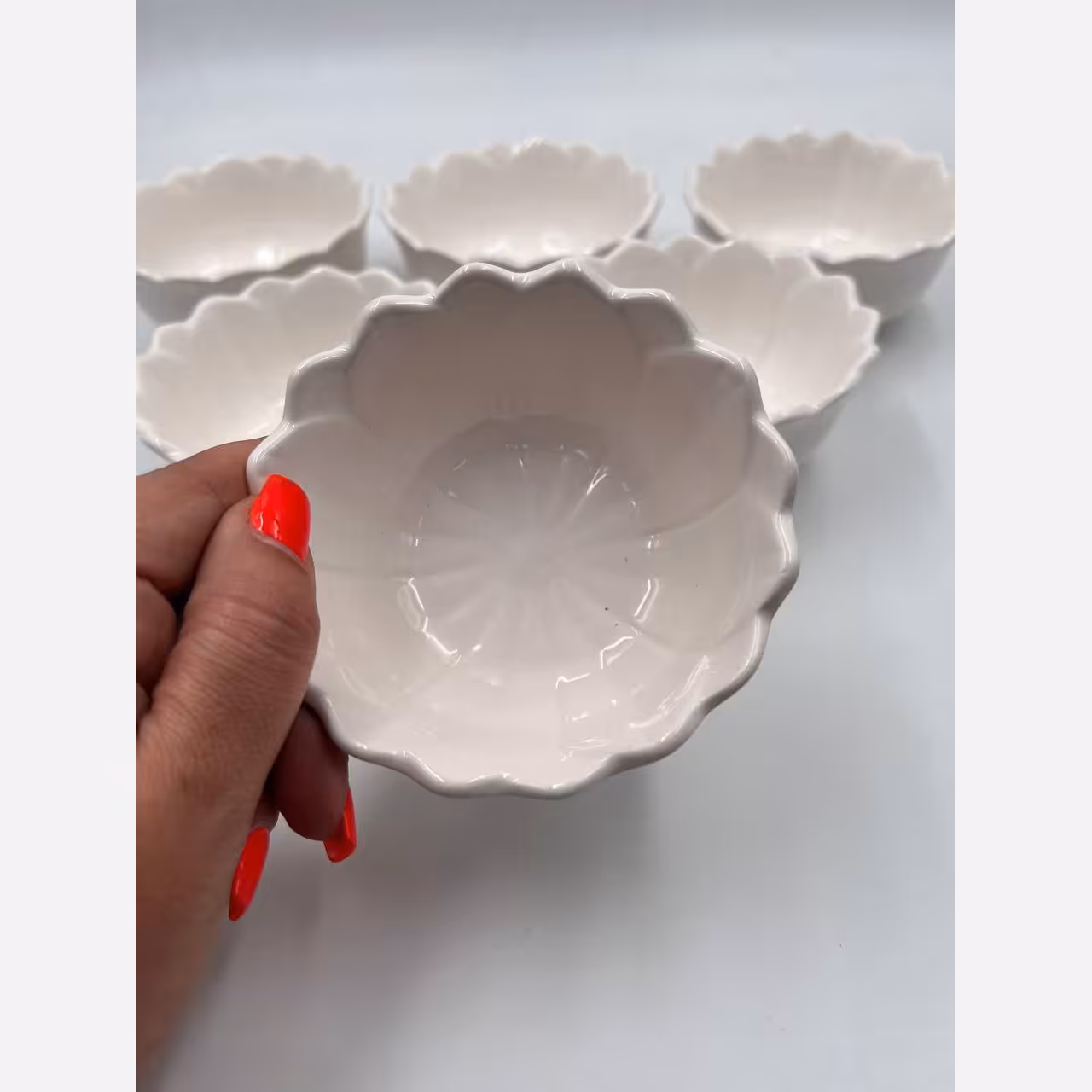 پیاله 6 عددی طرح گل 