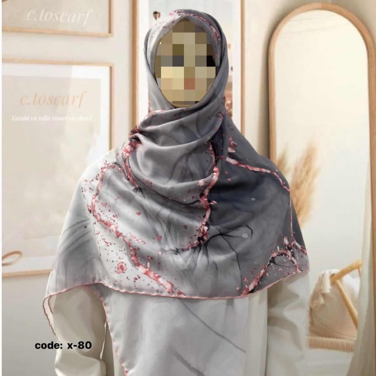 روسری نخی کاستوم بهاره خنک و سبک
