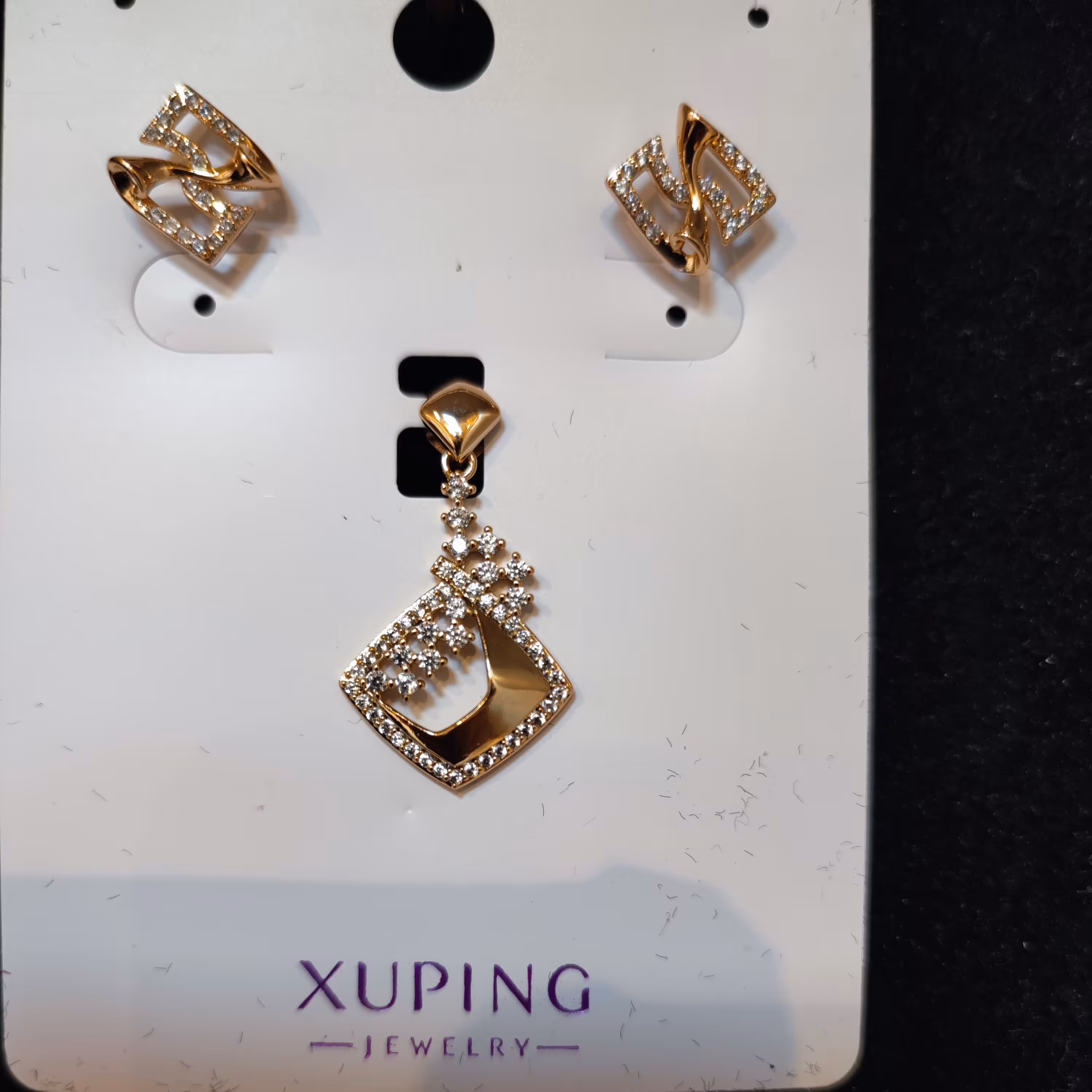 نیم ست ژوپینگ.آبکاری طلای24 عیار.با50درصد تخفیف.ضد حساسیت رنگ ثابت 