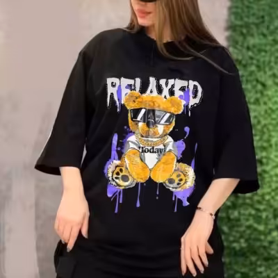 تیشرت لانگ‌طرح خرسی