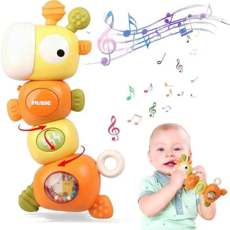 جغجغه و دندانگیر موزیکال طرح زرافه کد 6669