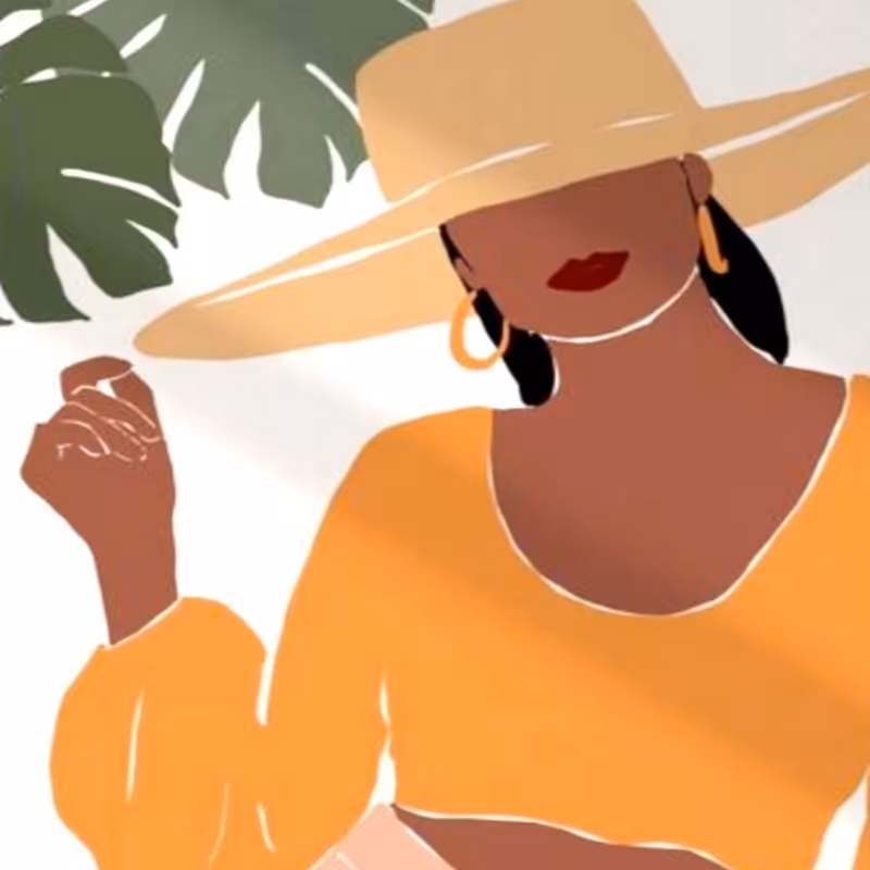 نقاشی اکرولیک لیدی