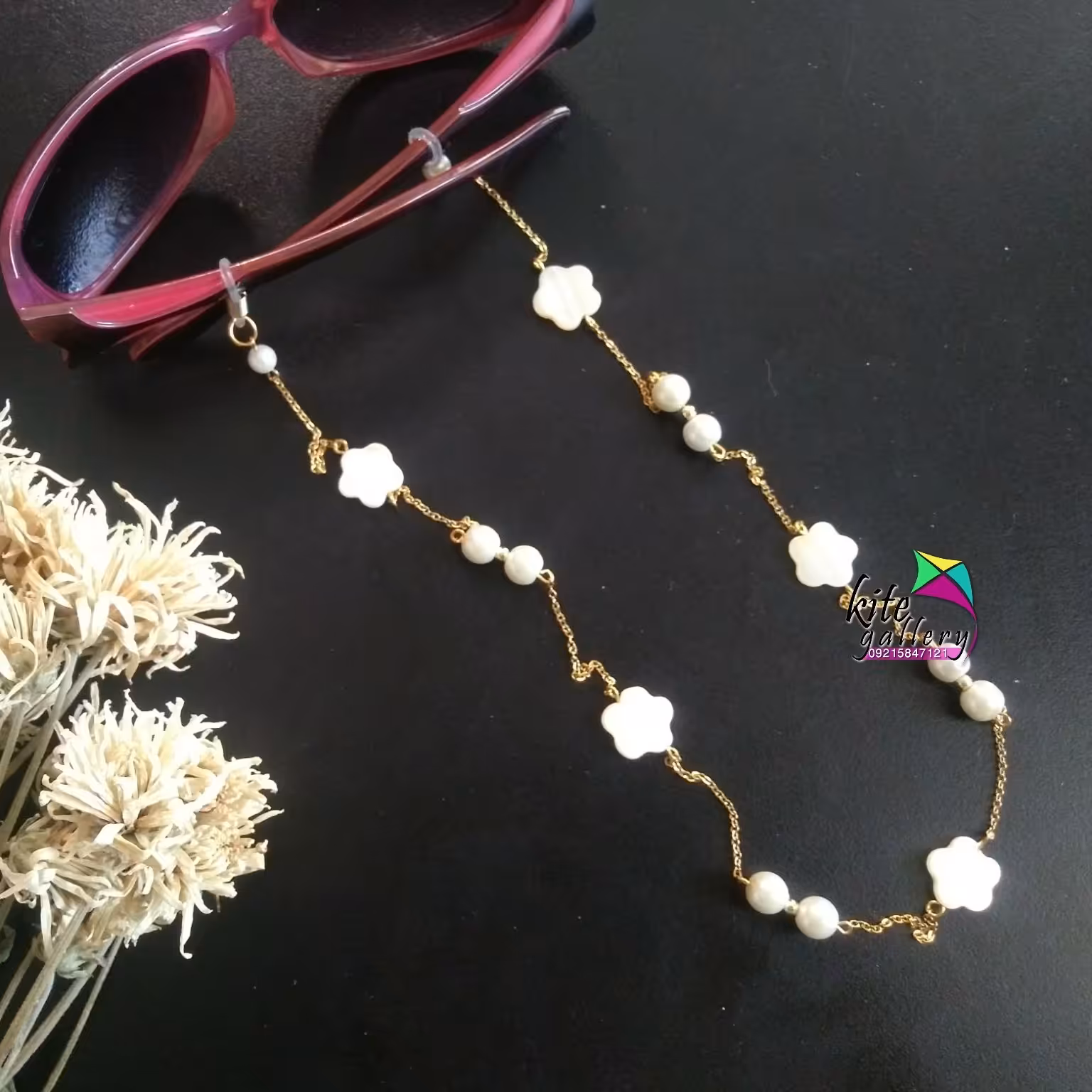 بند عینک طرح شکوفه