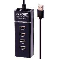 هاب 4 پورت USB2.0 ایفورت مدل EF-H21 با کابل 1 مترEffort EF-H21 USB2.0 4Port HUB