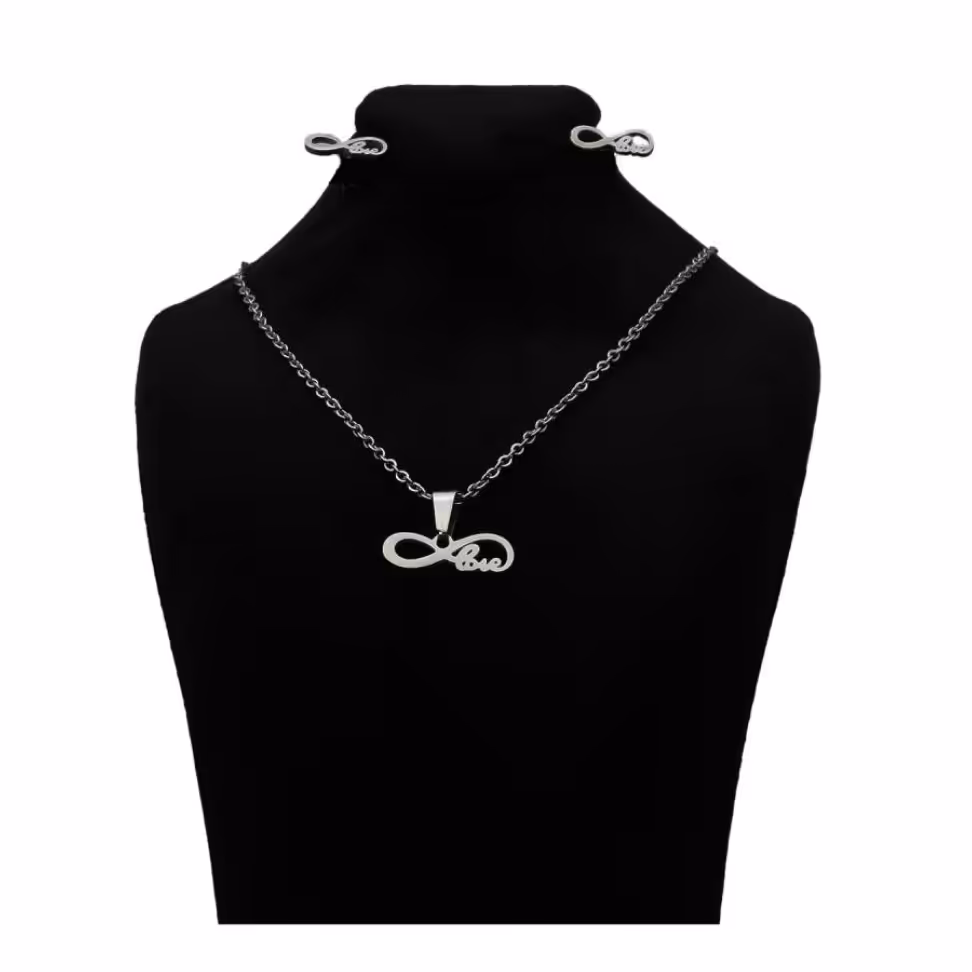 نیم ست استیل طرح بی نهایت