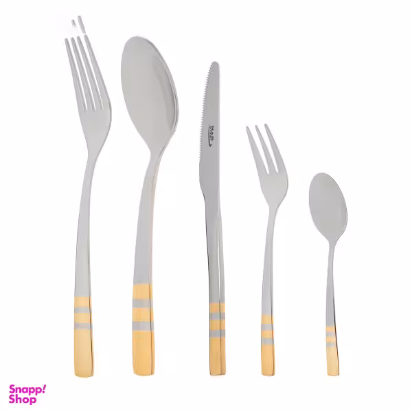 سرویس قاشق و چنگال 30 پارچه ناب استیل مدل Florence