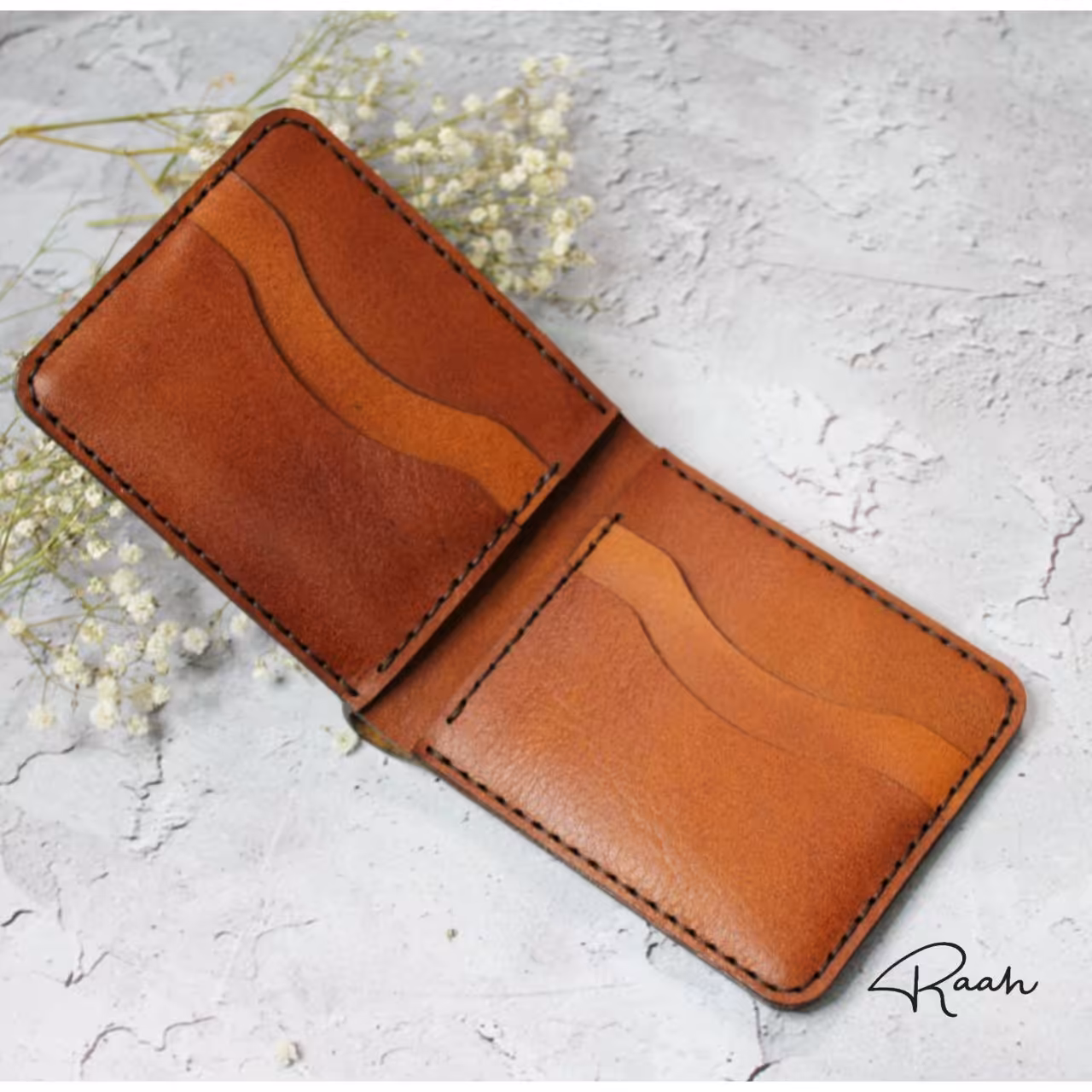 کیف پول جیبی مردانه چرم طبیعی گاوی