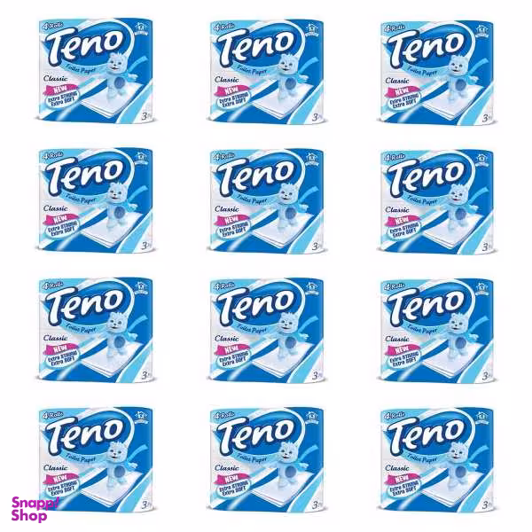 دستمال توالت تنو کد 02 12 بسته 4 عددی