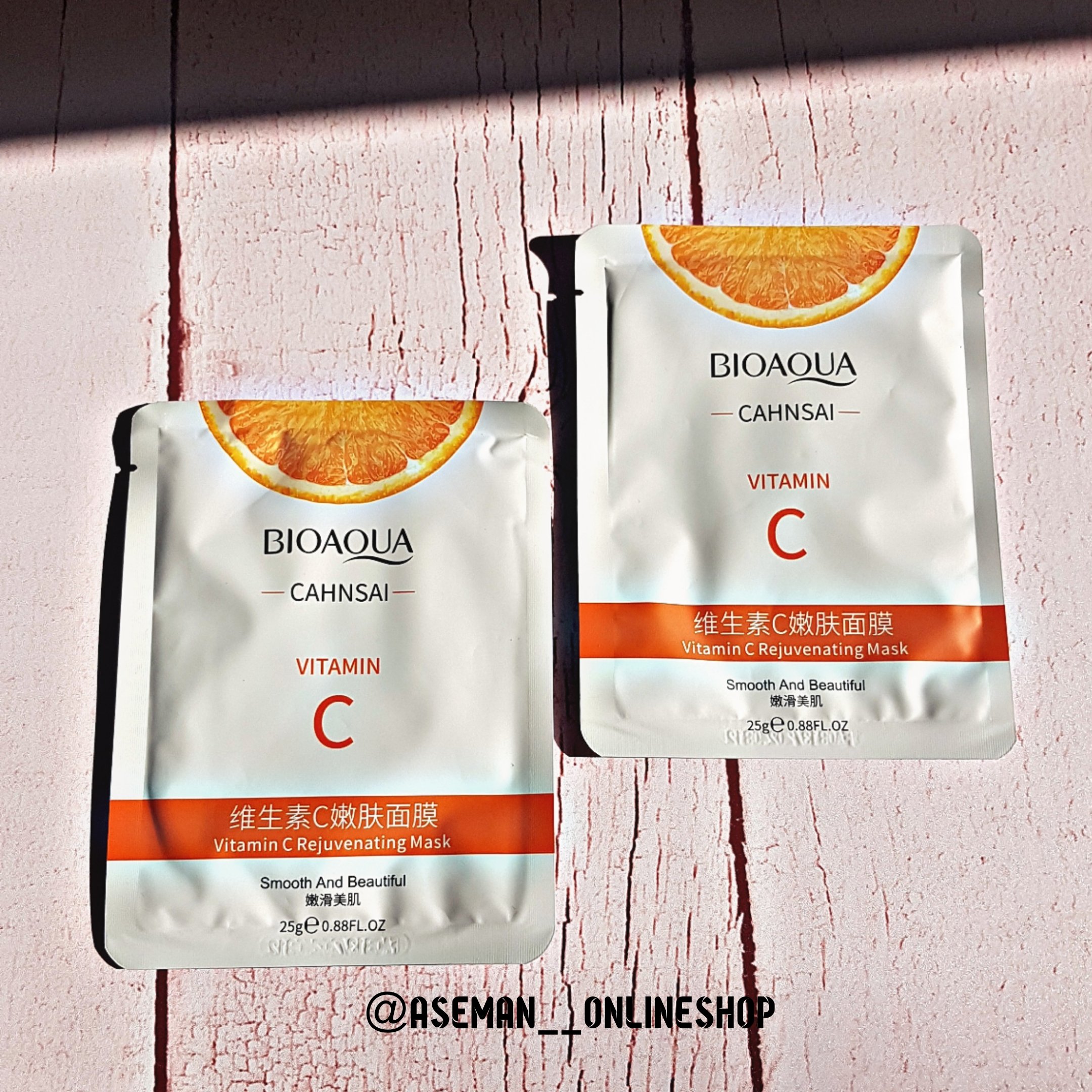 ماسک ویتامین سی اورجینال  ضد لک و پیری روشن کننده و شاداب کننده کوچک کننده منافذ