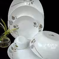 سرویس آرکوپال 26 پارچه گرد  مقصود گلبرگ طلای طوسی