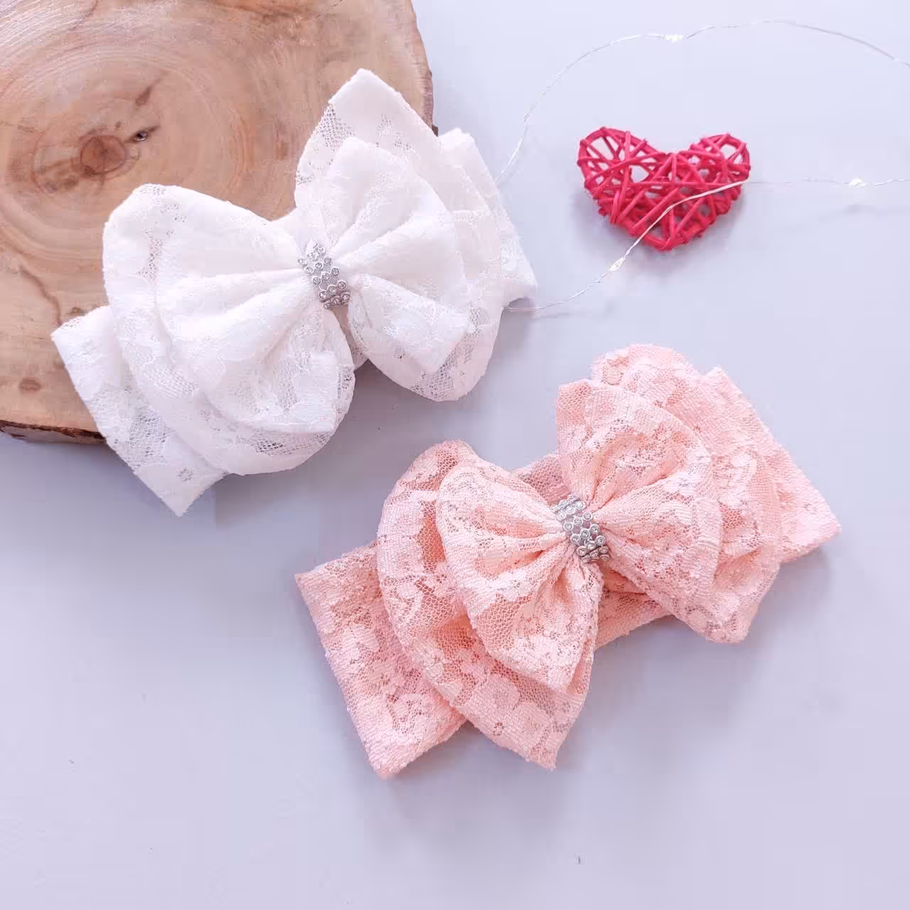 هدبند گیپوری پاپیونی دخترانه